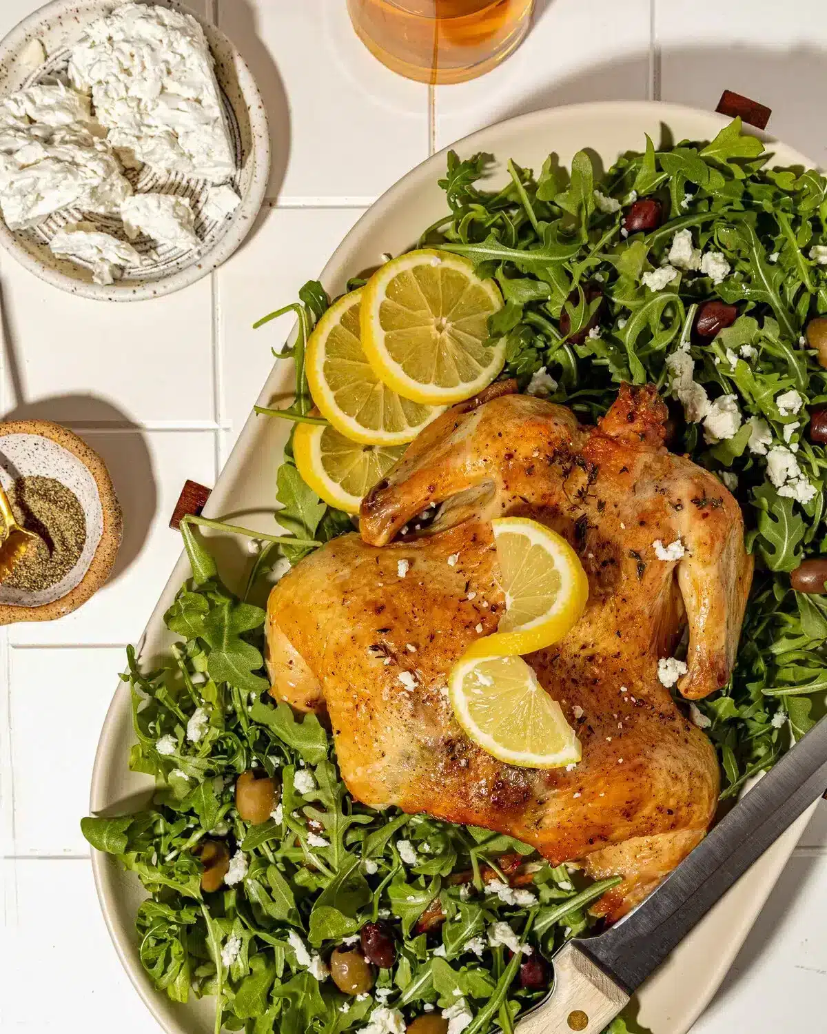 Feta-Brined Whole Chicken Recipe