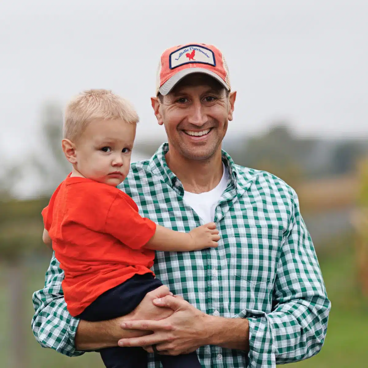 Mike Charles & his son